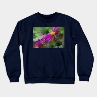 purple freeway daisies Crewneck Sweatshirt